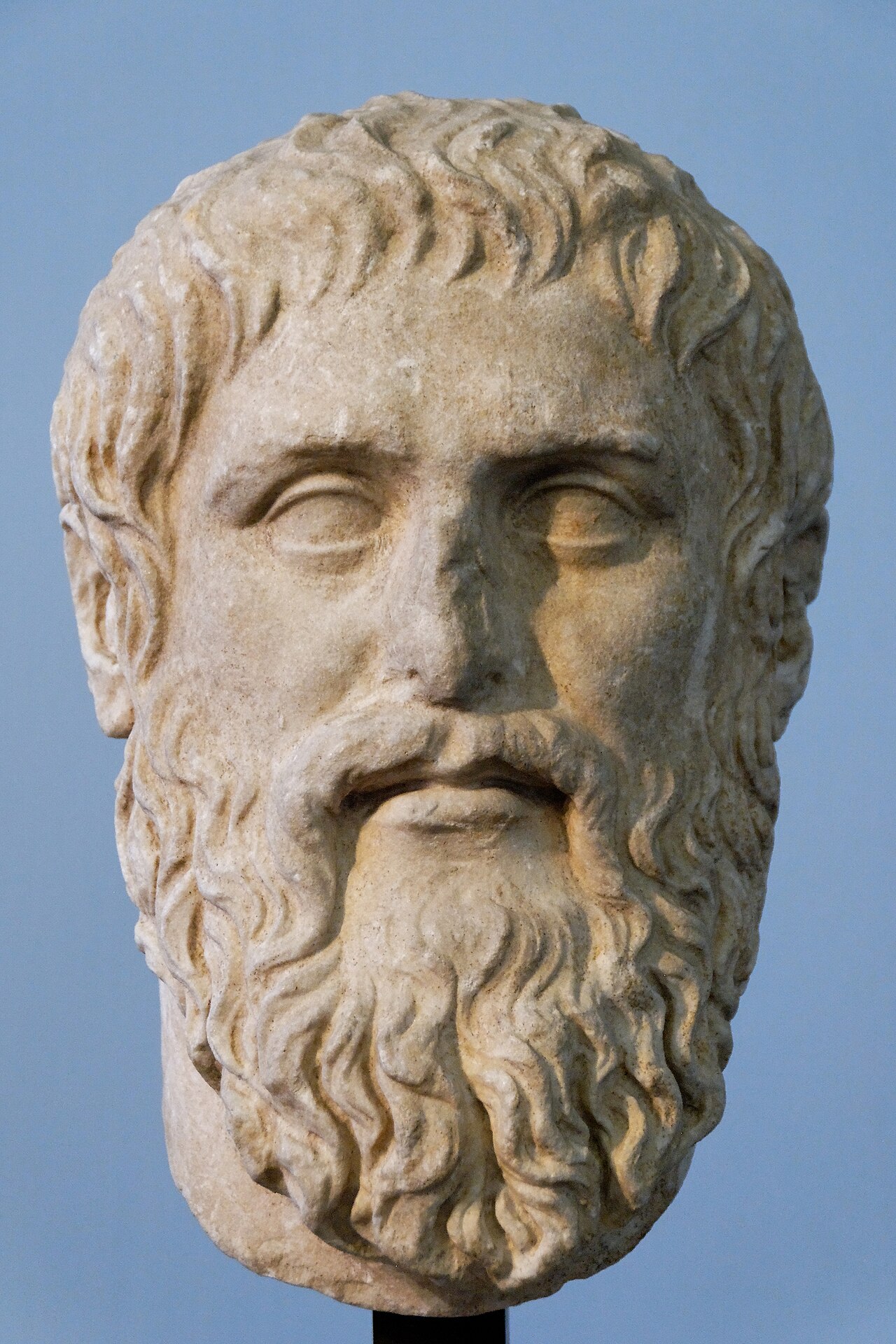 Busto de Platón, copia romana del retrato de Silanión (Museos Capitolinos)