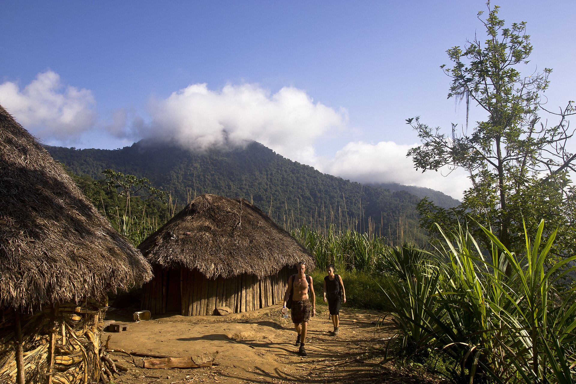 Poblado indígena en el camino a Ciudad Perdida